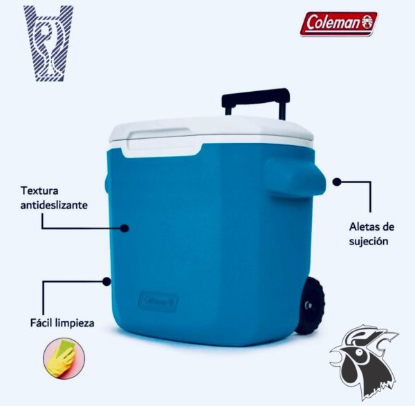Hielera Coleman con Ruedas 28 QT