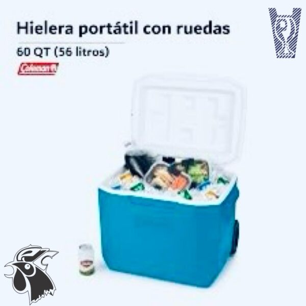 Hielera Coleman de 60Qt con Ruedas