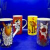 Taza Alta de Animales de Porcelana