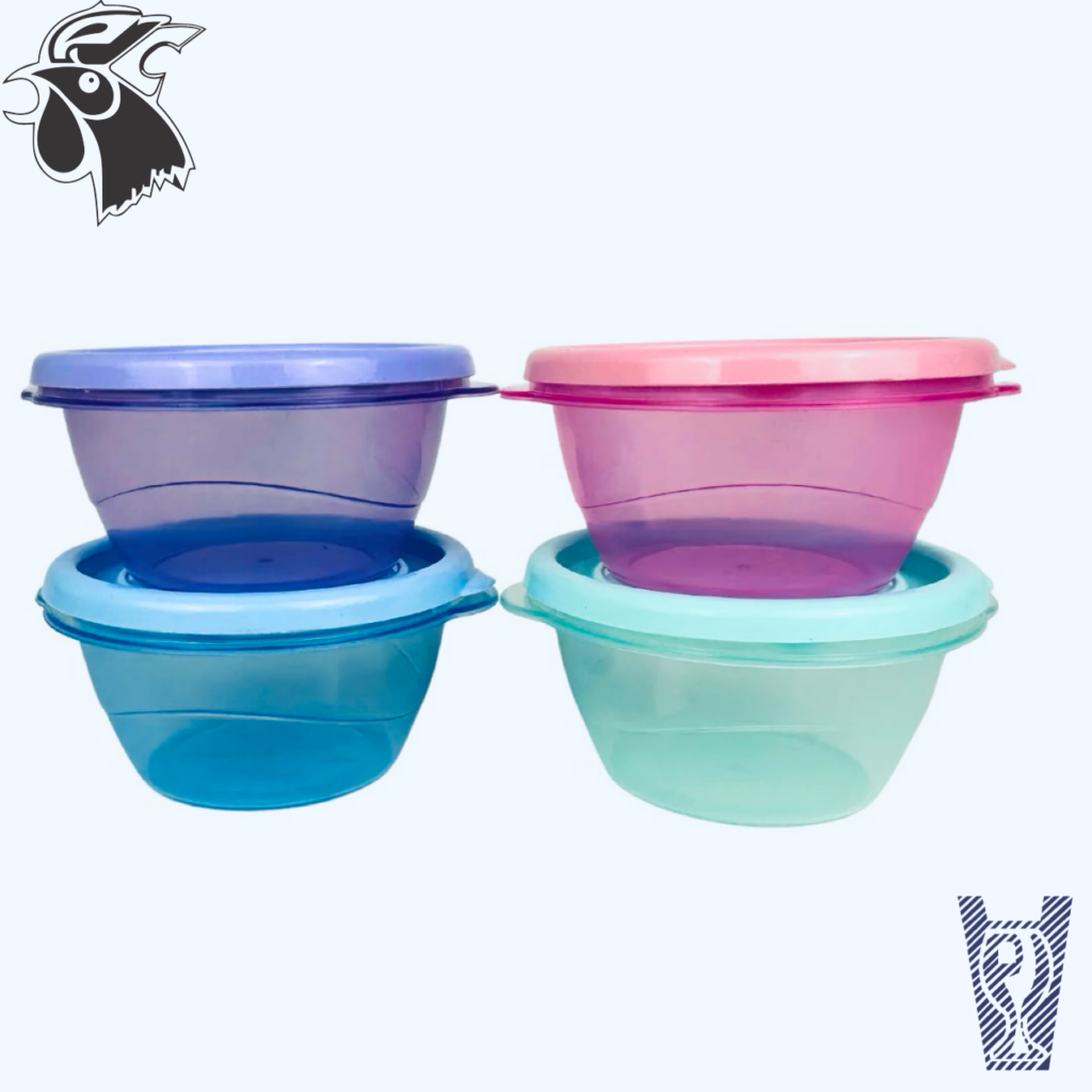 Juego de 4 Tuppers Mini Redondos
