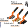 Juego de 3 Mini Cepillos Truper de 28 Pinceles