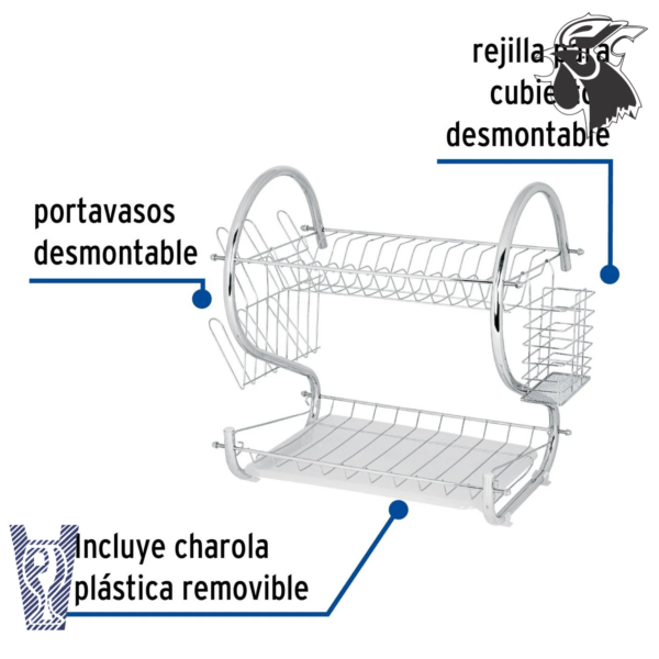 Escurridor de Trastes de 2 Niveles