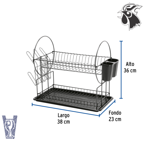 Escurridor para Trastes BLK Negro