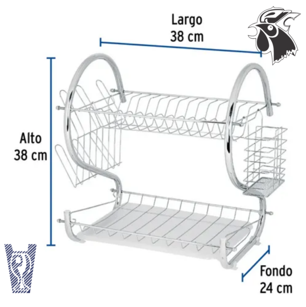 Escurridor de Trastes de 2 Niveles