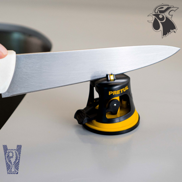 Afilador de Cuchillos Pretul con Ventosa