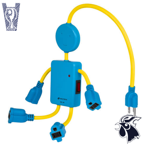 Multicontacto Infantil Blue de 4 Entradas