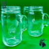 Tarro Mason Jar de Vidrio Sin Tapa 400 ml