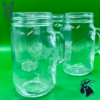 Tarro Mason Jar de Vidrio Sin Tapa 400 ml