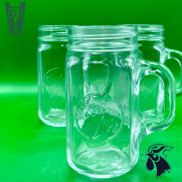 Tarro Mason Jar de Vidrio Sin Tapa 400 ml
