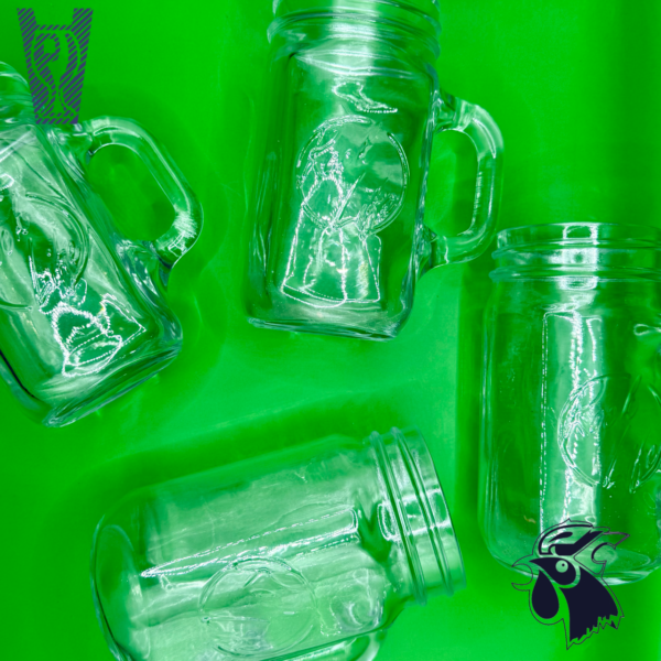 Tarro Mason Jar de Vidrio Sin Tapa 400 ml