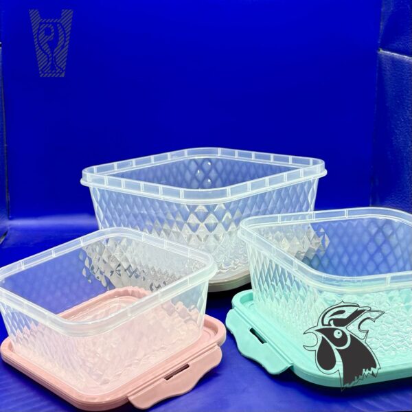 Juego de 3 Tupper de Cuadrados BRA