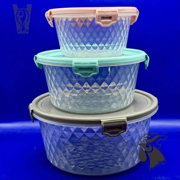 Juego de 3 Tuppers Circualres BRA