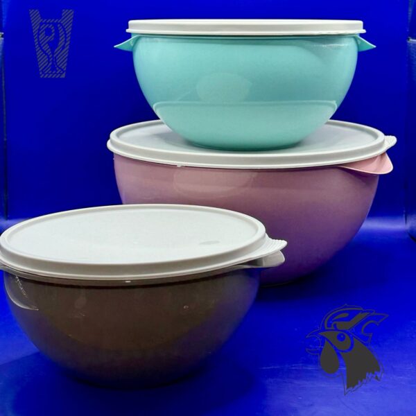 Juego 3 Tuppers Circulares Colors