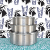 Juego de Budineras de Aluminio con Tapa