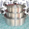 Juego de Budineras de Aluminio con Tapa