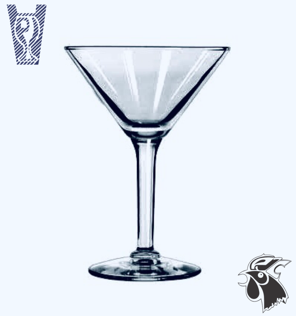 Copa Martini Colombiana de Vidrio – 274 ml