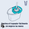 Cubeta con Exprimidor para Mechudo KLINTEK – 8 Litros